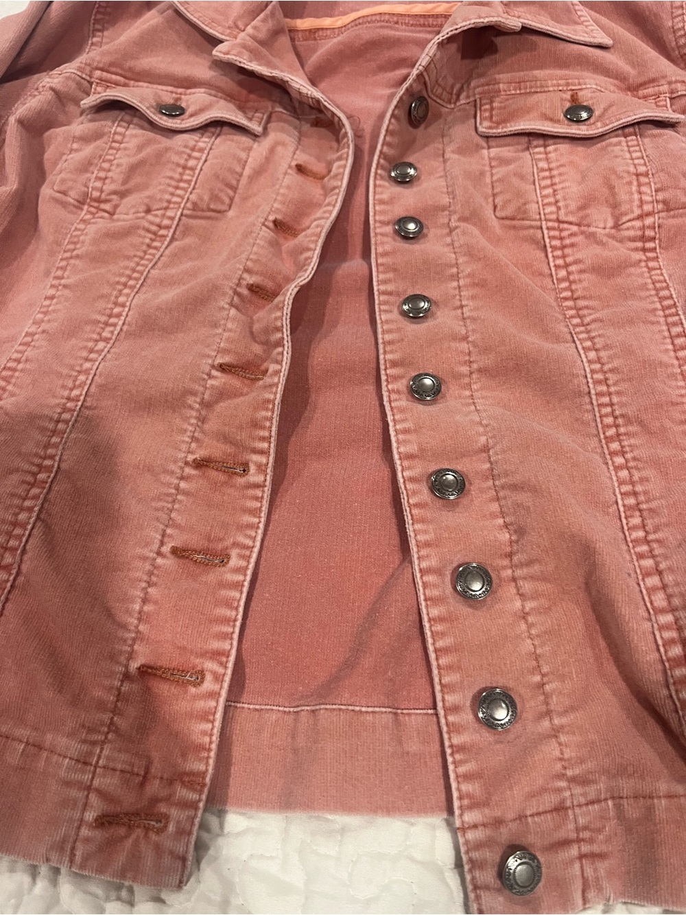 Chico's Dusty Rose Corduroy Jacket - Button Front - Picture 4 of 7